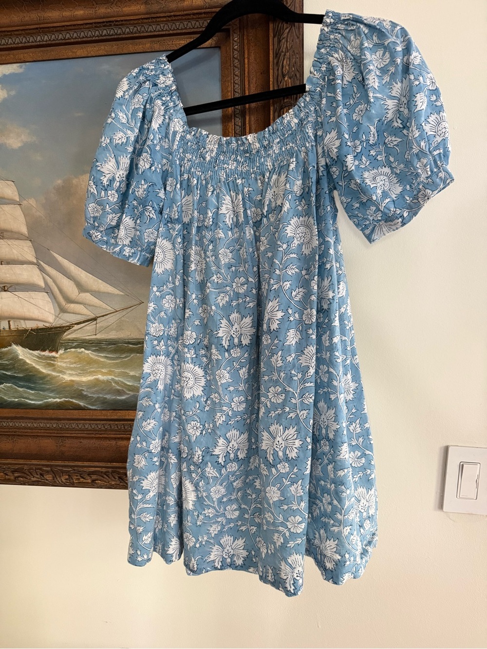 Darling Loungewear Dress Set - Blue Morning Sky